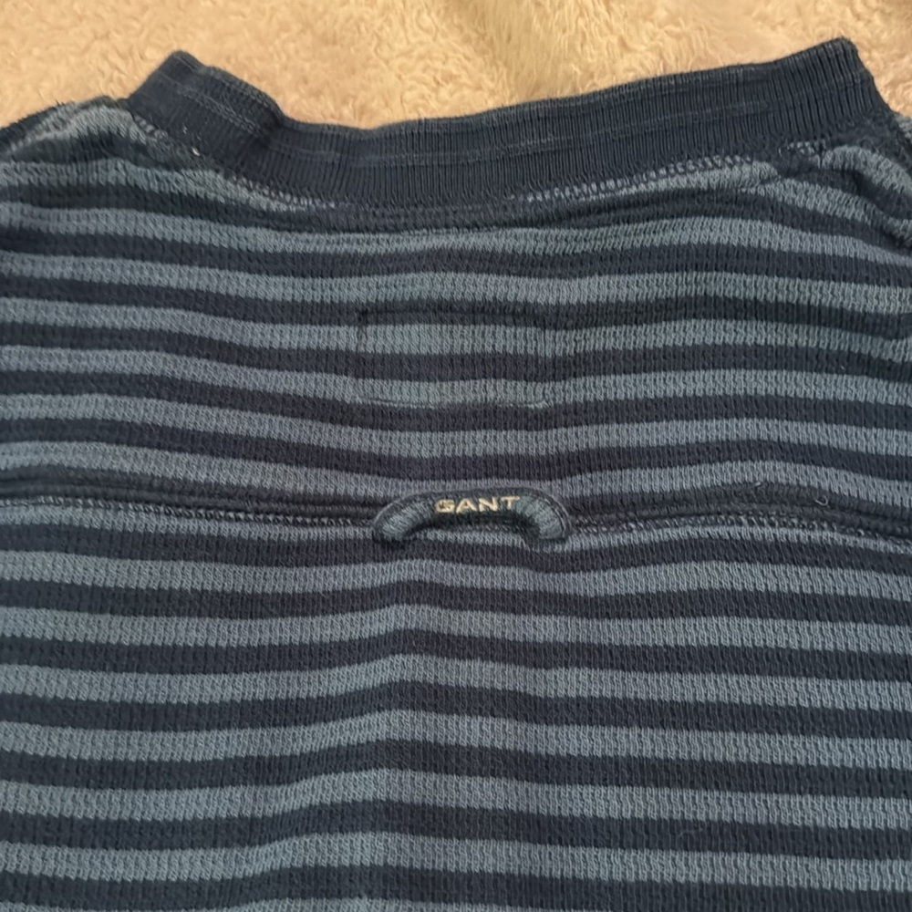 Gant by Michael Bastian Striped Henley Men’s Medium - Picture 3 of 4